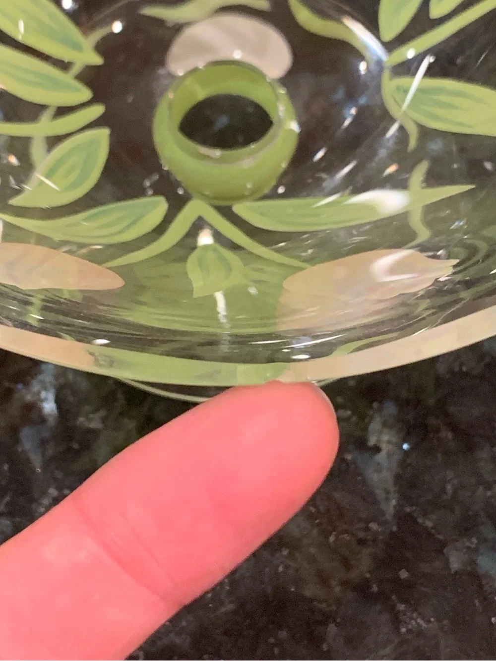 Vintage Princess House Cottage Tulip Footed Crystal Dessert Bowls Set of 2